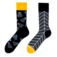 Chaussettes fantaisie asymétriques