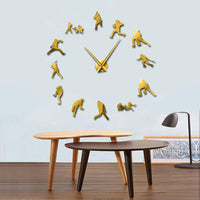 Horloge murale sans cadre de baseball