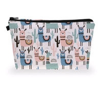 Llama Print Zipper Pouch