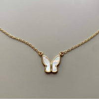 Mother of Pearl Butterfly Necklace
