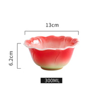 Ensemble de pots et assiettes, tasse à eau, marque de café en céramique Rose