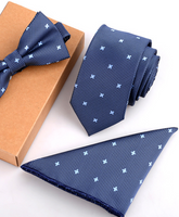 Conjuntos de regalo de corbata y pajarita delgadas