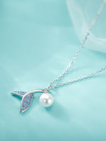 Sterling Silver Pearl Whale Accessory