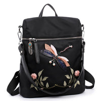 Sac à main convertible libellule brodé