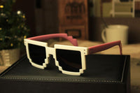 Gafas de sol estilo píxel
