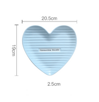 Heart Shape Ceramic Plates