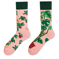 Chaussettes fantaisie asymétriques