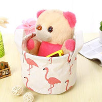 Mini Round Fabric Storage Bins