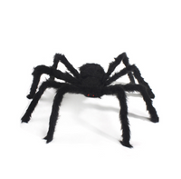 Large Fuzzy Spider Halloween Prop