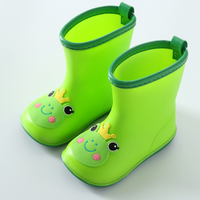 Bottes de pluie avec visage d'animal de dessin animé (enfant)