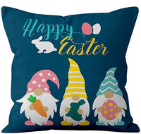Easter Linen Throw Pillowcases
