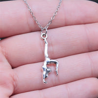 European And American Popular Sports Series Ornament Necklace Gymnastic Pendant Necklace Simple Choker