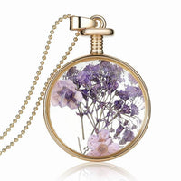 Dried Flower Crystal Lockets