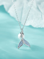 Sterling Silver Pearl Whale Accessory