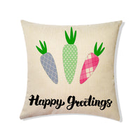 Easter Linen Throw Pillowcases