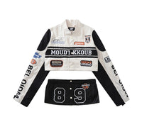 Chaqueta de moto desmontable Street Retro para hombres y mujeres