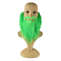 Spectacle De Carnaval Vert Irlandais Décoré Barbu