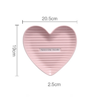 Heart Shape Ceramic Plates