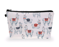 Llama Print Zipper Pouch