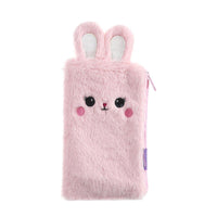 Plush Bunny Ears Zipper Pouch