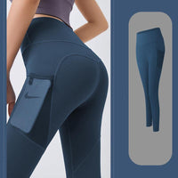 Leggings deportivos con bolsillo lateral de malla