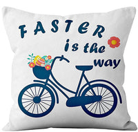 Easter Linen Throw Pillowcases