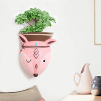 Tribal Woodland Animal Shape Wall Mounted Planters