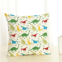 Housses de coussin à imprimé dinosaure