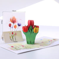 Tarjeta emergente del día de la madre con mariposas de colores