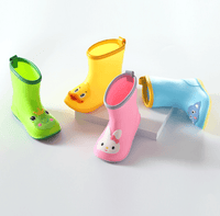 Bottes de pluie avec visage d'animal de dessin animé (enfant)