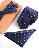 Conjuntos de regalo de corbata y pajarita delgadas