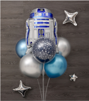 Globos de decoración de cumpleaños con tema espacial de cielo estrellado