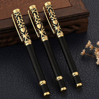 Gold & Black Women's Metal Ballpoint Pen