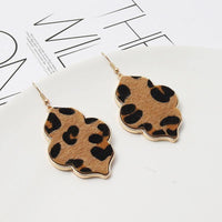 Abalone Shell Leopard Moroccan Earrings