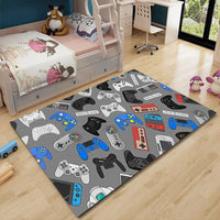 Game Controller Printed Design Floor Rugs
