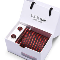 Coffret cadeau pour hommes, costume 5 pièces, cravate de mariage formelle d'affaires