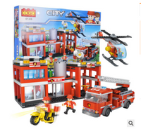 Ensembles de blocs de construction de la ville de secours en cas d'incendie