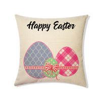 Easter Linen Throw Pillowcases