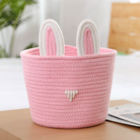 Adorables paniers de rangement en corde tissée