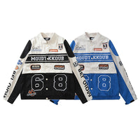 Chaqueta de moto desmontable Street Retro para hombres y mujeres