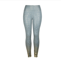 Leggings de fitness scintillants dégradés taille haute
