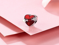 First Love Heart Bead Charm