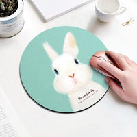 Cartoon Animal Print Round Mouse Pads
