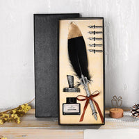 Vintage Feather Calligraphy Pen Gift Set