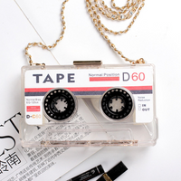 Sac à main rétro à cassettes