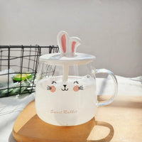 Rabbit Mug with Bunny Ears Lid