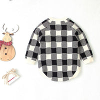 Buffalo Plaid Long-sleeved Romper (Baby/Toddler)
