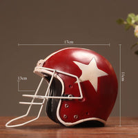 Décor de casque de football américain rétro