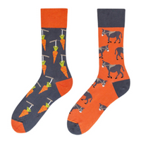 Chaussettes fantaisie asymétriques