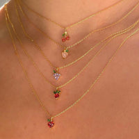Colliers à pendentif fruits tropicaux